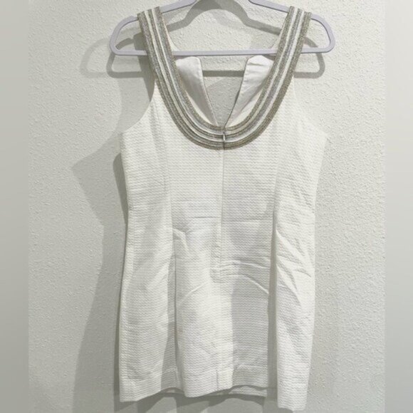 Lilly Pulitzer Embroidered Valli Dress Feminine Resort White Preppy Club Party - Picture 10 of 11